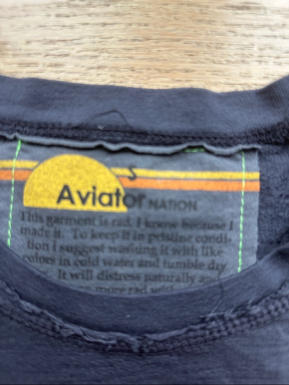 Aviator Nation Black Tank with Neon Lightning Bolts - Picture 2 of 5